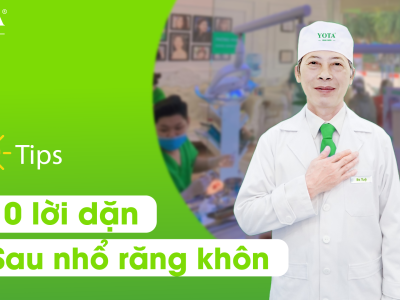 10 lời dặn sau khi Nhổ răng khôn